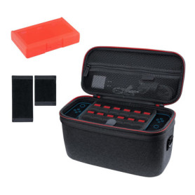 Mcbazel Sac de Transport de Protection à Double Couche, Etui de Rangement pour 24 Cartes de Jeu, Coque Rigide Etanche pour Conso