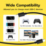 Mcbazel 60W Câble USB C vers USB C pour Nintendo Switch 2/Switch/Switch OLED, Câble USB Type C Charge Rapide pour Manette PS5/Ni