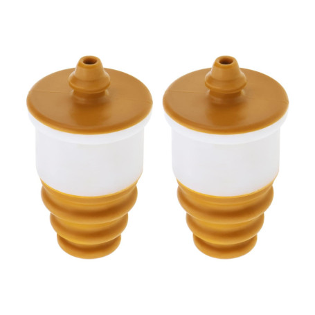 ECSiNG 2 Pièces Support de Butée de Choc Arrière Tampon d'amortisseur Arrière Bloc en Caoutchouc Support de Butée d'essieu Arriè