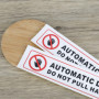 ECSiNG Lot de 10 autocollants pour portes automatiques Do Not Pull Handle Panneau d'avertissement autocollant pour fourgonnette 