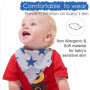 Bandana Bébé Bavoir de 5- Doux et Absorbant Avec Doublure Imperméable à l'eau, Pour Les Bébés, Les Nourrissons, Les tout-Petits 