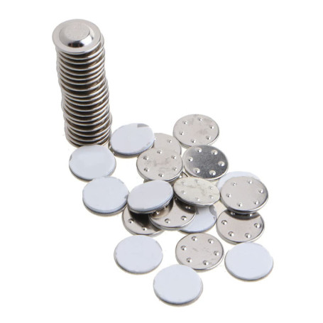 LANCHEN 20 pièces Badge nominatif magnétique Rond adhésif Porte-étiquette nominatif pour nom et Badge Rond Famille fête de Burea