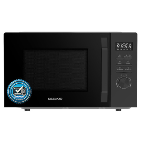 Daewoo Micro-ondes Solo MD-FC206SB - 20 L - Puissance 700 W - 8 programmes automatiques - 5 niveaux - Minuteur - Noir