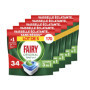 Fairy Original Tablettes Lave-Vaisselle Tout En 1, 175 Capsules (5x35), Efficaces Contre Graisse Incrustée, Action Sel et Rinçag
