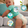 Pampers Baby-Dry Taille 6, 80 Couches, 13kg-18kg, Une Nuit Confortable Jusqu’À 100% Sans Fuites