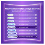 Always Discreet Serviettes Pour Fuites Urinaires Femmes Long, Protection intégrale, Discrétion, 48 Serviettes