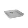 Elho Loft Urban Soucoupe Carrée 22 - Soucoupe pour Extérieur - Ø 22.0 x H 3.1 cm - Gris/Living Ciment