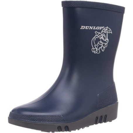 Dunlop - Bottes de Pluie - Enfant (27 FR) (Bleu/Gris)