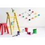 Karlsson KA5698MC Horloge murale, Plastique, Multicolore, Taille uniq, D41cm Cubes H6 x 6 x 5,5 cm