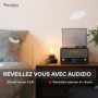 Audizio Frisco Platine Vinyle Bluetooth avec Radio Dab+ Intégrée - Marron, Radio Dab+ et FM avec Haut-Parleur Intégré, 33, 45, 7