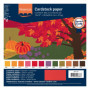 vaessen creative Florence Papier Cartonné, Couleurs Automne, 216g, 30,5 x 30,5 cm, 12x5 Feuilles, Surface Lisse, pour Peindre, S