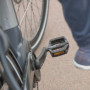 BBB ErgoRide BPD-46 Pédales Plates de vélo de Ville avec réflecteurs et antidérapantes, légères et durables pour vélos urbains e