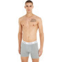Calvin Klein Homme Lot de 3 Boxers en Coton Extensible - Blanc/Gris/Noir - Taille XL
