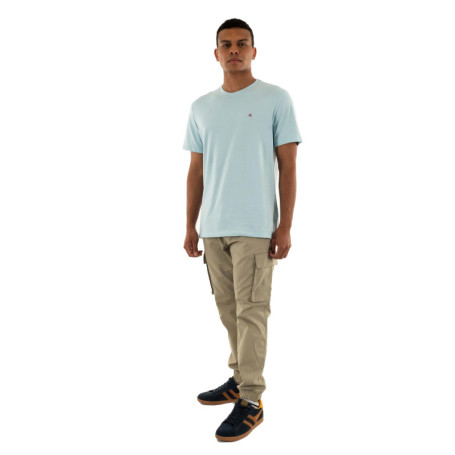 Calvin Klein Jeans Tee Shirt Smooth CTTN Solid 3ud Winter Sky XL