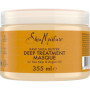 SheaMoisture Raw Shea Butter - Masque Capillaire - Soin Hydratant Intense à l’Huile d’Argan et au Varech - Crème Bouclante Sans 
