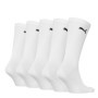 Puma Crew Chaussettes, Blanc, 47/49 (Lot de 5) Unisexe