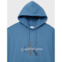 Calvin Klein Jeans SEASONAL MONOLOGO REGULAR HOODIE Sweat à capuche Homme, Bleu (Blue Coast), 6XL