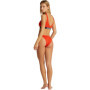 Calvin Klein Haut de Bikini Brassière Femme Ajouré, Rouge (Flaming Chili), L