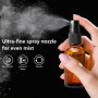 6 Flacons Spray Vides 30ml en Verre Ambré avec Entonnoirs Pipettes et Étiquettes – Bouteilles Pulvérisateurs Rechargeables pour 