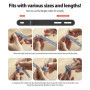 Ringke Silicone Cable Tie Attaches de Câble de Silicone, [15 Pack] Cable Tie Réutilisable Sangle Organisatrice de Câble