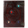 OVERDOSE Rose Chakra Avec 4 Pierres Journal En Cuir Vintage - Journal Antique Fait À La Main Pour Hommes Femmes Journal Carnet D