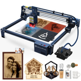 SCULPFUN S30 Pro Max Graveur Laser, 20W Puissance de sortie laser, avec air assist automatique, précision de gravure de 0,005 mm