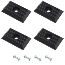 Attisfiera Lot de 4 tampons de butée, ressort à lames, plaque intermédiaire pour Jumper Boxer Ducato 1362685080 - Suspension arr
