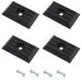 Attisfiera Lot de 4 tampons de butée, ressort à lames, plaque intermédiaire pour Jumper Boxer Ducato 1362685080 - Suspension arr