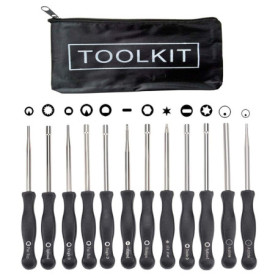 Hippotech Lot de 12 outils de réglage de carburateur avec tournevis pour carburateur à 2 cycles commun
