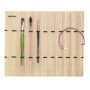 DaVinci ESPACE BEAUX ARTS da Vinci Natte de pinceaux en Bambou,Etui à pinceaux en Bambou,Trousse pour Pinceau en Bambou Rouleau,