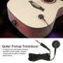 Micro Guitare Acoustique,Mini Piezo Noir Micro de Transducteur Accessoires de Guitare pour Guitare Acoustique Violon Ukelele