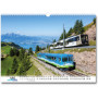 Calendrier mural suisse 2026 au format DIN A3 - Calendrier de voyage - Photos - Cadeau de Noël ou d'anniversaire - Calendrier me