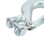 EVGATSAUTO Crochet de Treuil, Crochets de Chape de Remorque de Treuil de 3/8 Po Ouverture Large de 1 Po de 18 000 LB avec Loquet