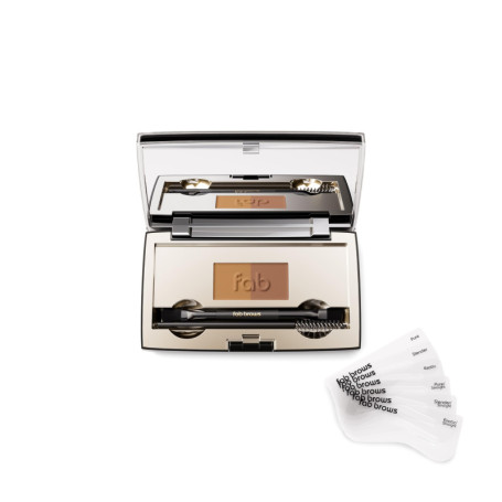 Fab Brows Beautiful Brows FAB BROWS KIT DUO - BRUN CLAIR & BRUN MOYEN - Light Brown & Medium Brown