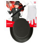 W WIDMANN MILANO Party Fashion - Kit Magicien, Cylindre, Gants et Baguette Magique, White, One Size Enfant Unisexe