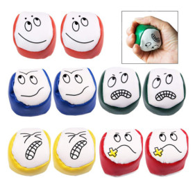 iwobi 10 Pièces Balles de Jonglage, Balles de Jonglages Debutant Jouets Anti-Stress pour Garçons Filles et Adultes