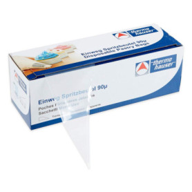 Thermohauser 8300018081 Smoothy Lot de 100 poches à douille jetables en plastique PE Transparent 55 x 27 x 0,009 cm