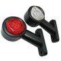 Formplas Lot de 2 feux de position LED 12 V 24 V 12 V 24 V gauche et droite Couleur blanc et rouge Feux latéraux pour camion, vo