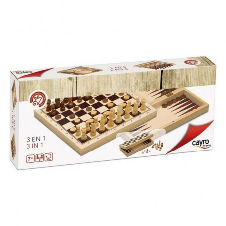 Jeu Cayro 3-en-1 Jeu d'Échecs Backgamon Femmes 27,99 €