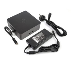 DELL TB16 Thunderbolt 3 Noir - Stations d'accueil (avec Fil, Thunderbolt 3, USB Type-A,USB Type-C, 3,5 mm, 10,100,1000 Mbit/s, D