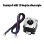 Diyeeni Moteur Pas à Pas 42BYGH34, Moteur Pas à Pas Bipolaire 4 Fils 12V 1.3A 0.30Nm avec câble de Connexion, Angle de Pas de 1,