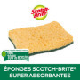 Scotch-Brite Classic Éponge à Récurer en Cellulose Non Rayante - 6 Pièces - Tampon à Récurer Très Absorbant Indiqué pour Les Tâc