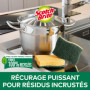 Scotch-Brite Classic Éponge à Récurer en Cellulose Non Rayante - 6 Pièces - Tampon à Récurer Très Absorbant Indiqué pour Les Tâc