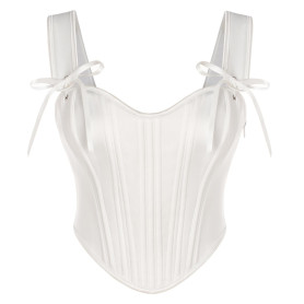 SCARLET DARKNESS Corset en cœur pour femme Bustier à lacets Renaissance