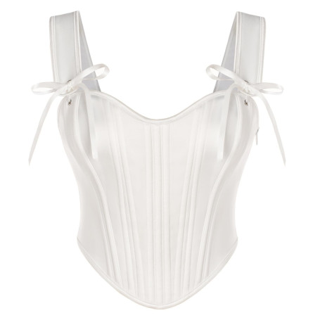 SCARLET DARKNESS Corset en cœur pour femme Bustier à lacets Renaissance