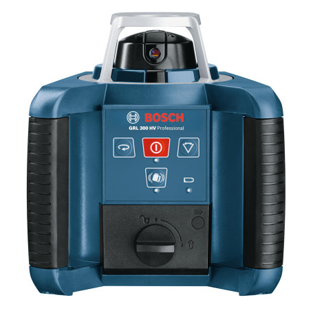 Bosch Professional Laser Rotatif GRL 300 HV (Laser Rouge, Cellule de Réception LR 1, Portée : jusqu'à 300 m (Diamètre), dans Cof