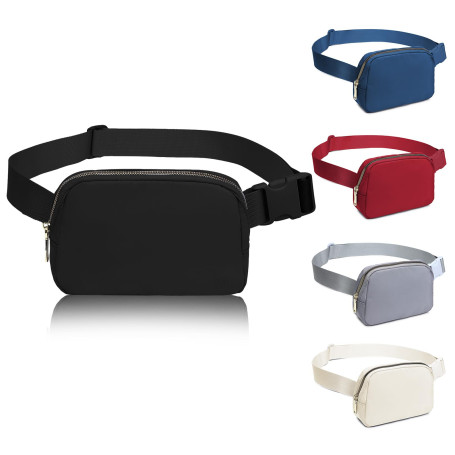 Miss Lulu Sac Banane Unisexe avec Ceinture Réglable,Idéal pour la Vie Quotidienne l'Entraînement la Course la Randonnée,Belt Bag