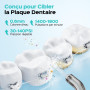 COSLUS Jet Dentaire Hydropulseur Irrigateur Oral: 3 Modes & 18Niveaux, Pic Dentaire Eau pour Orthodontie, Appareil Dentaire, Gen