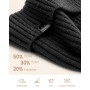 YANIKY Bonnet d'hiver pour homme et femme, doublé en polaire thermique, bonnet de ski, bonnet à revers pour temps froid