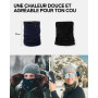 DANISH ENDURANCE Cache-Cou en Laine Mérinos Thermique avec Polaire, Multifonction, Écharpe Coupe-Vent pour Hommes et Femmes